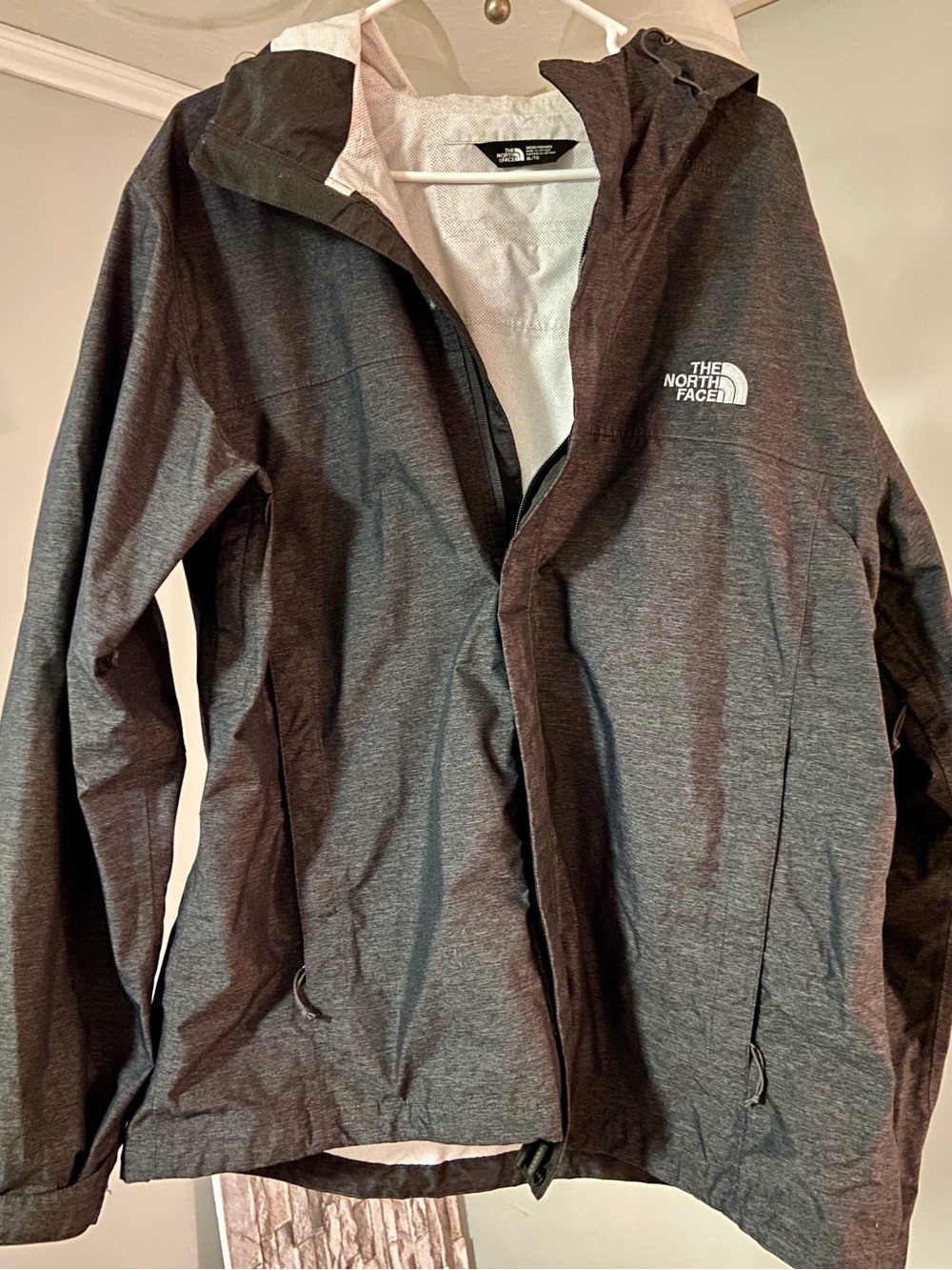 The North Face Charcoal Gray Hooded Shell Jacket